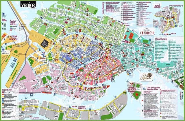 Venice roads map